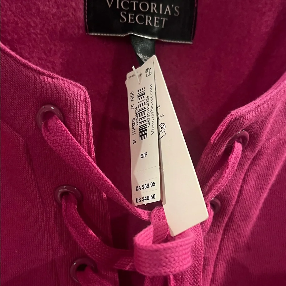 Victoria's Secret Fuchsia Lace-Up Top - Picture 2 of 2